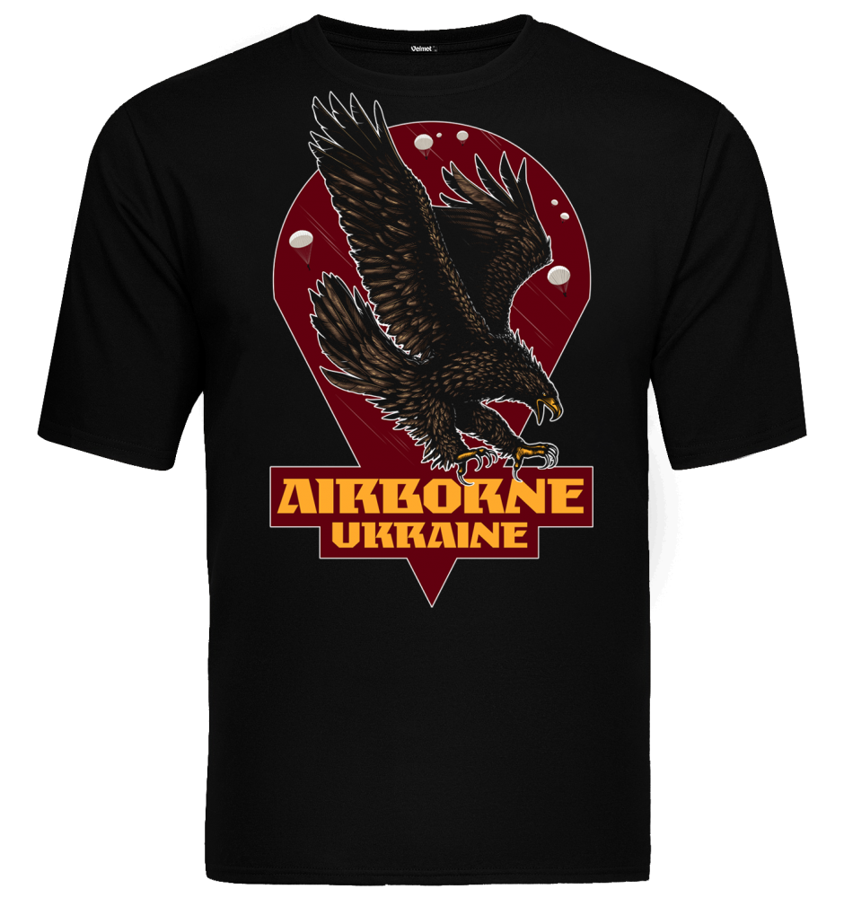 Velmet T-Shirt G2 - AIRBORN UKRAINE Black
