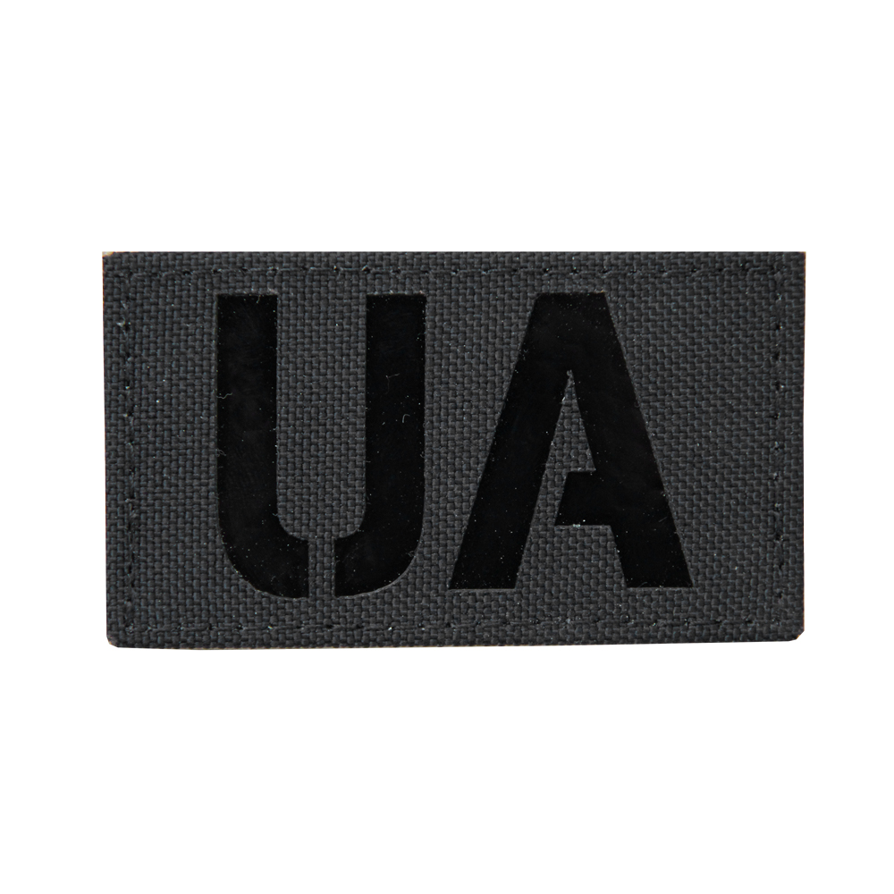 IRR patch "UA" Black 45*80