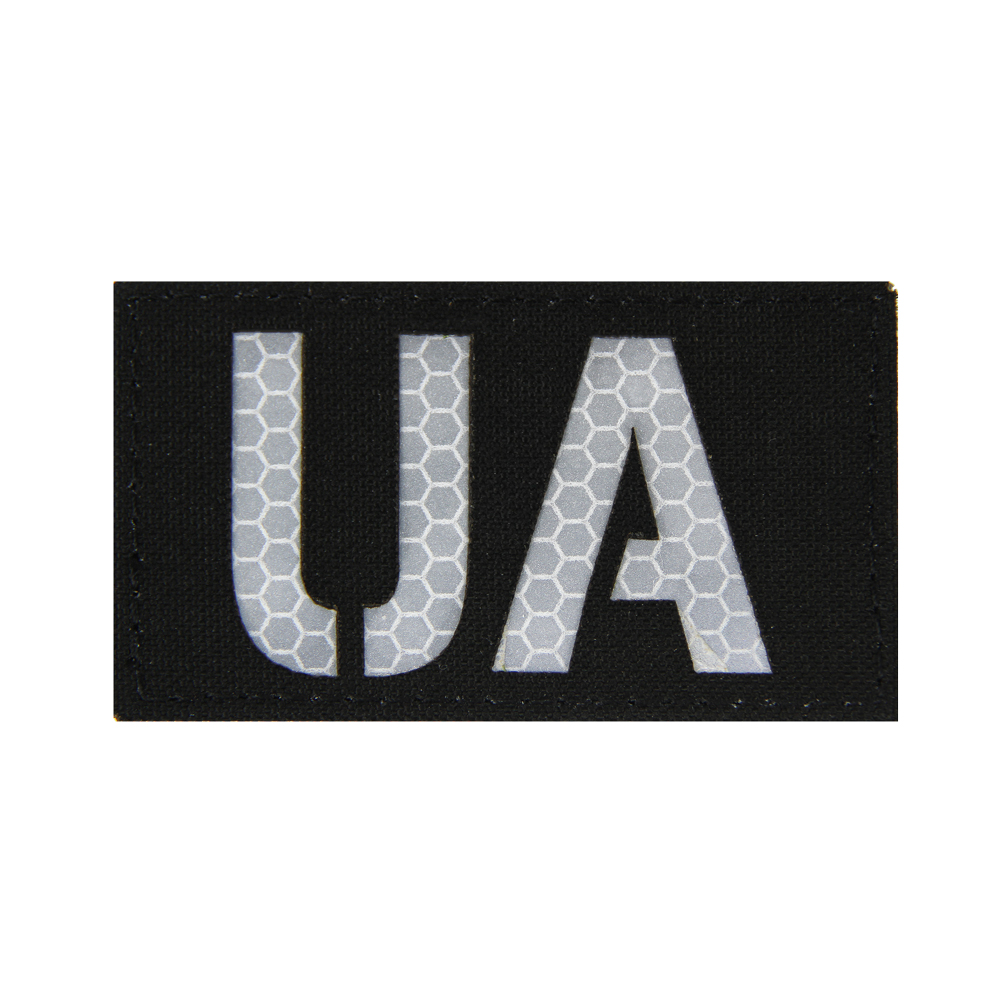 Reflective patch "UA" 45*80  Black