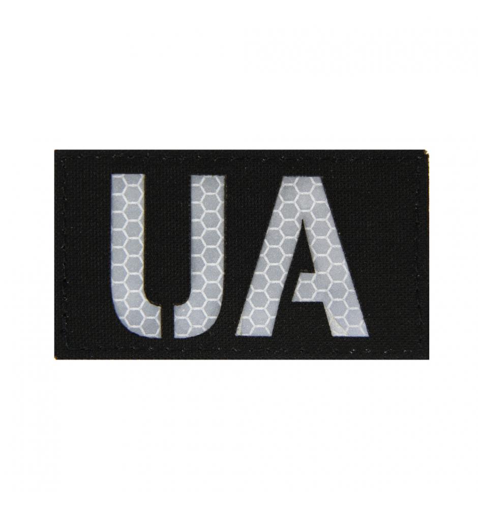 Reflective patch "UA" 45*80  Black