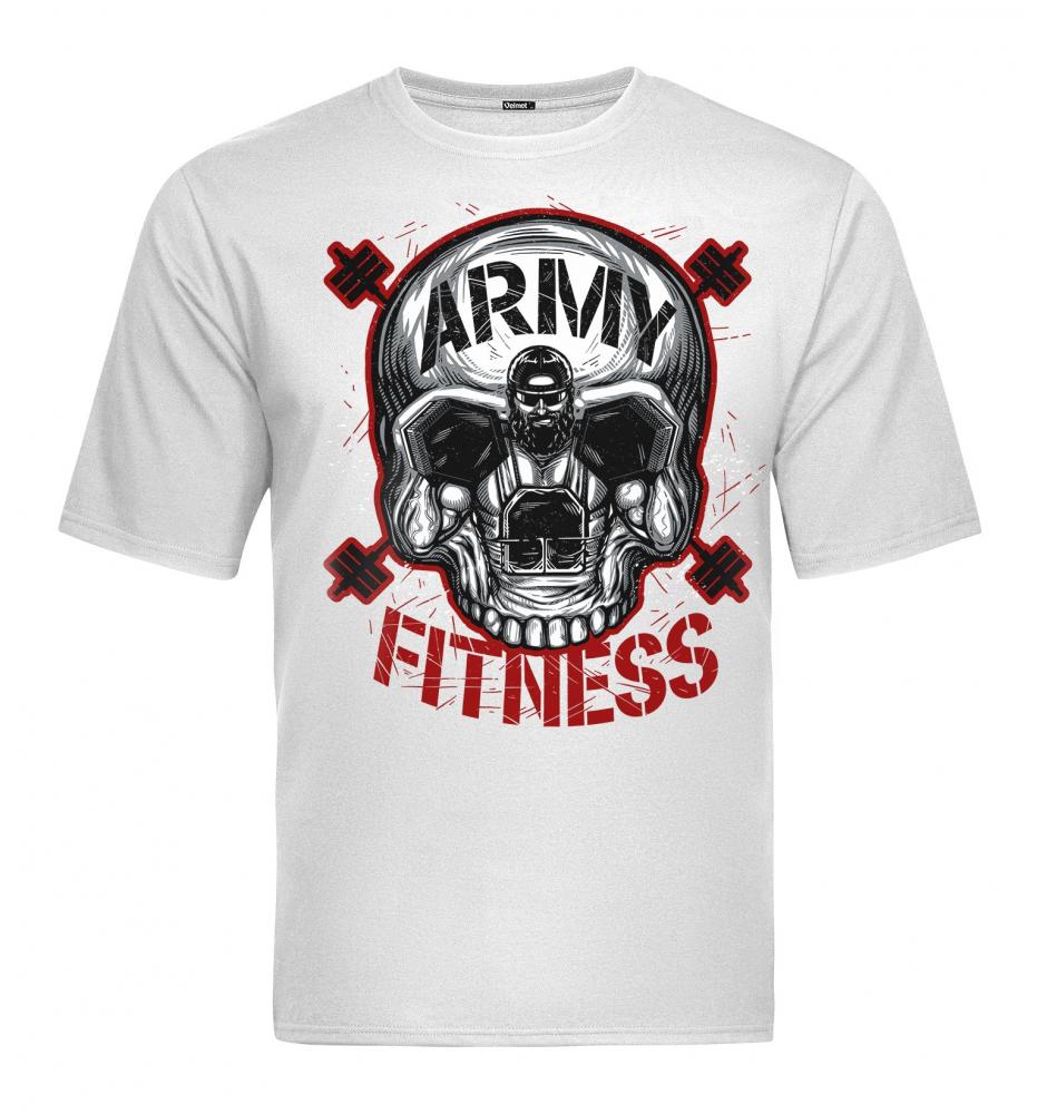Velmet T-Shirt  V-TAC - Army Fitness White