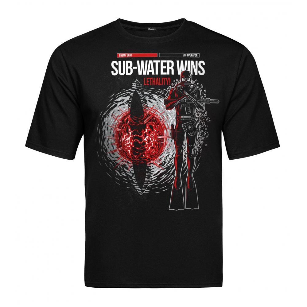 Velmet T-Shirt  V-TAC - Underwater Black
