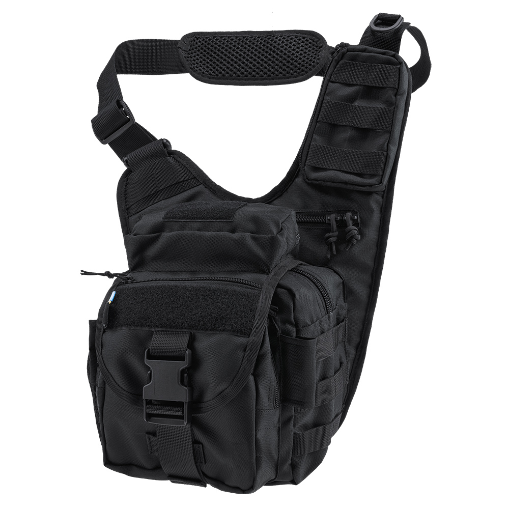 Тактична плечова сумка EDC L Black