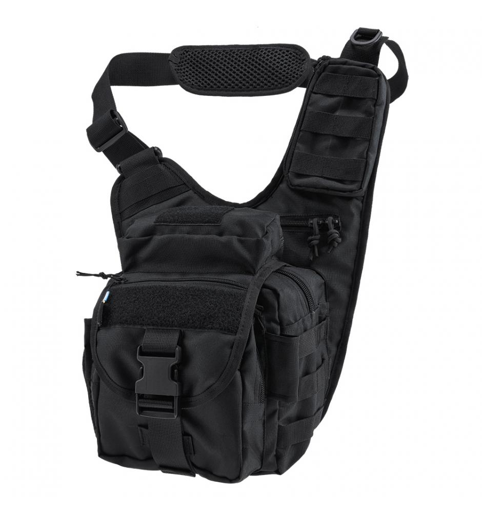 Тактична плечова сумка EDC L Black
