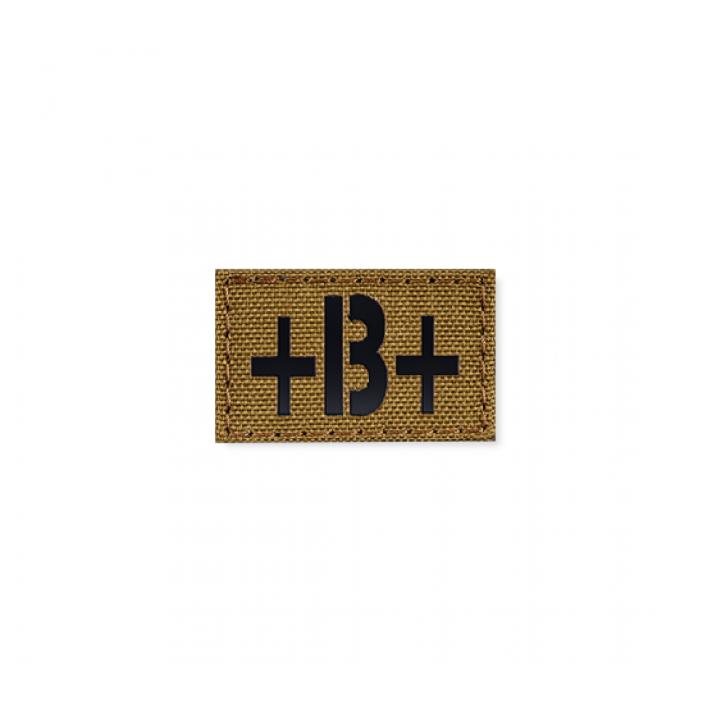 Blood Type Patch 25 * 40 (B+) Coyote