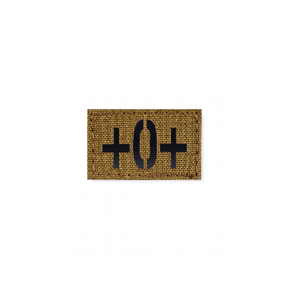 Blood Type Patch 25 * 40 (O+) Coyote