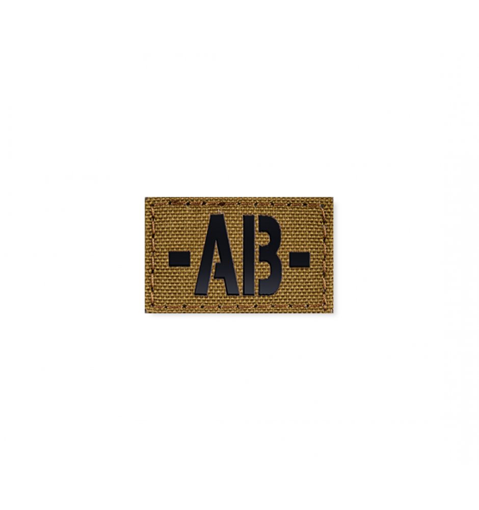 Blood Type Patch 25 * 40 (AB-) Coyote