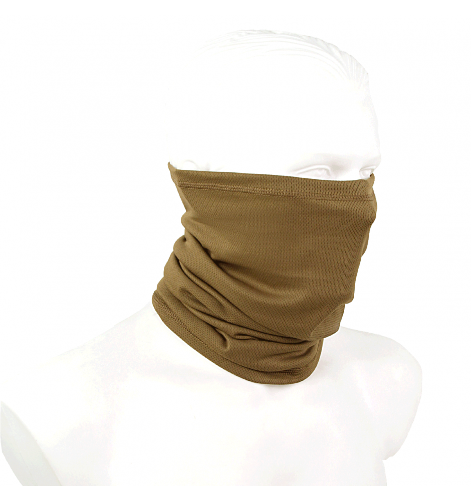 Military Summer Neck Gaiter 100% Polyester Coyote
